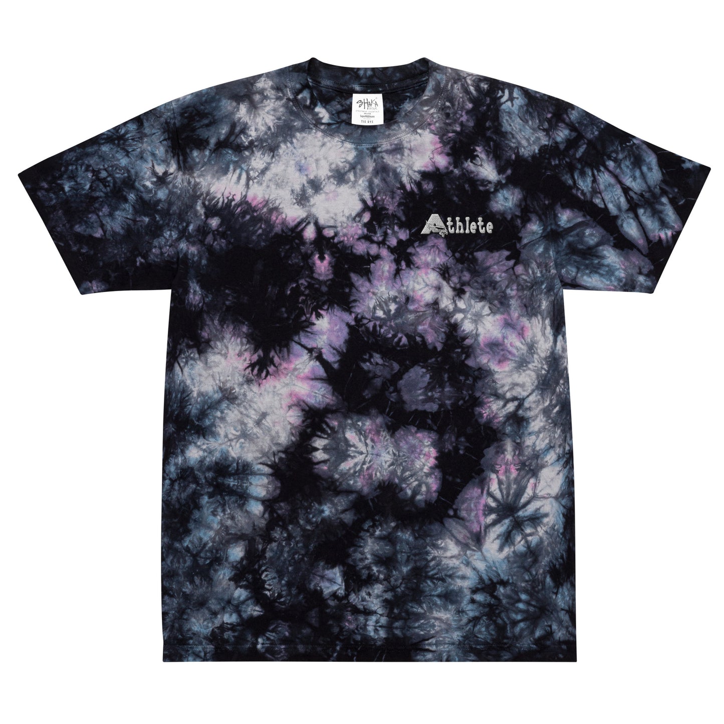 Athlete EMB Oversized tie-dye t-shirt